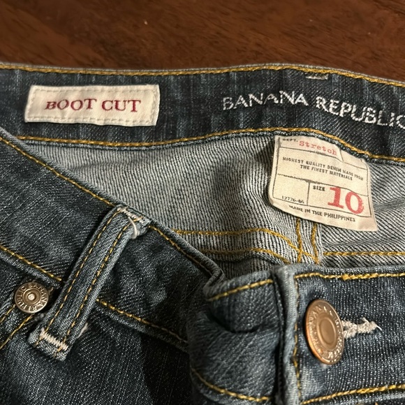 Women’s Banana Republic Boot Cut Size 10 Stretch jeans inseam 32 - Picture 1 of 5